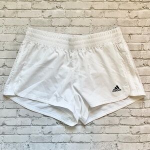 adidas White Women's Athletic Running Shorts